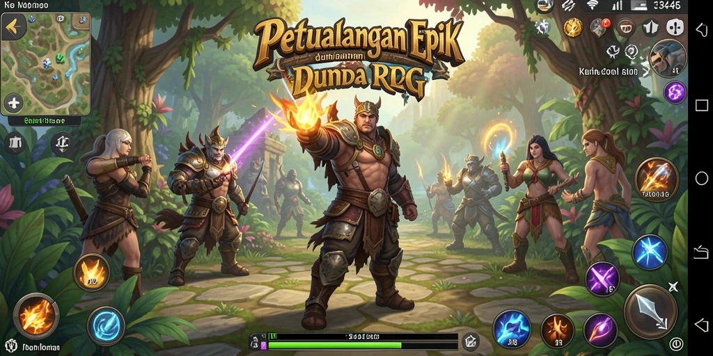 Tampilan gameplay RPG yang mengasyikkan dalam 3446.