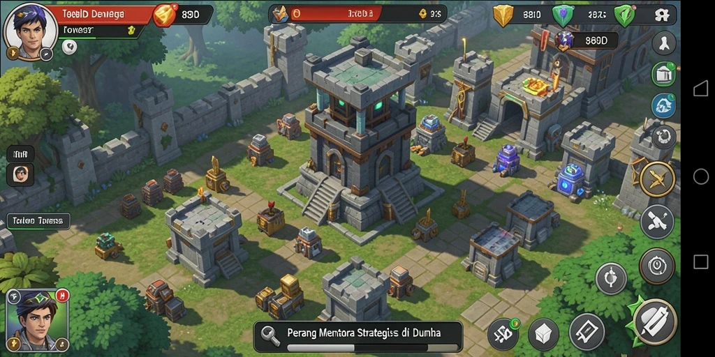 Tampilan gameplay menarik dari <strong>88ID</strong> dalam pertarungan Tower Defense.