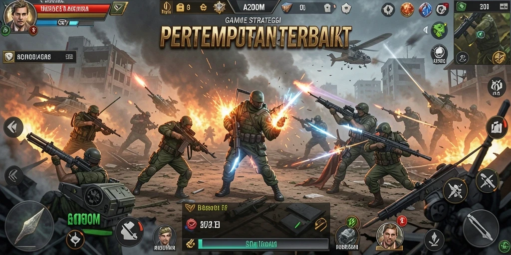 Tampilan gameplay A200M yang seru dan strategis.