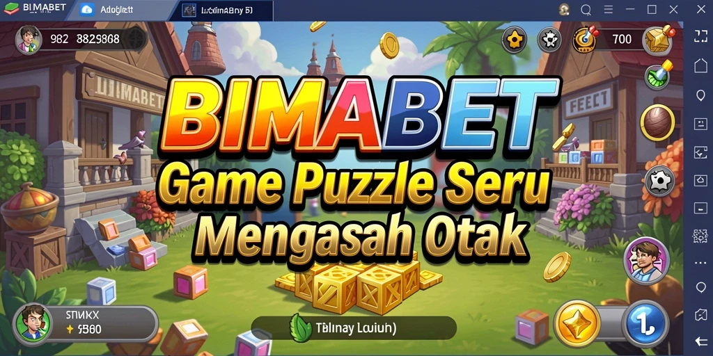 Screenshot gameplay BIMABET menampilkan tantangan puzzle yang menarik.