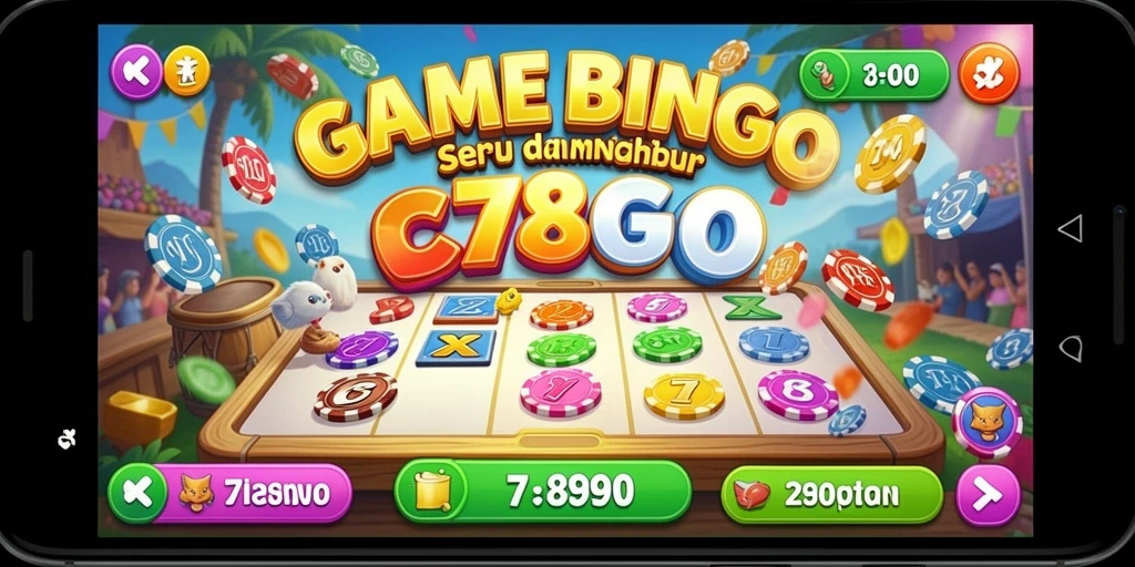 Tangkapan layar gameplay C7890 yang menampilkan keseruan bermain Bingo.