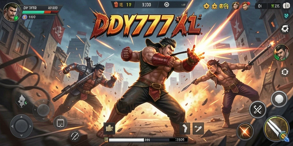 Tampilan gameplay seru dan intens dari DY777.