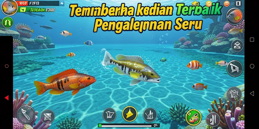 Tampilan menarik dari permainan Tembak Ikan F7F7 dengan aksi menembak yang seru.