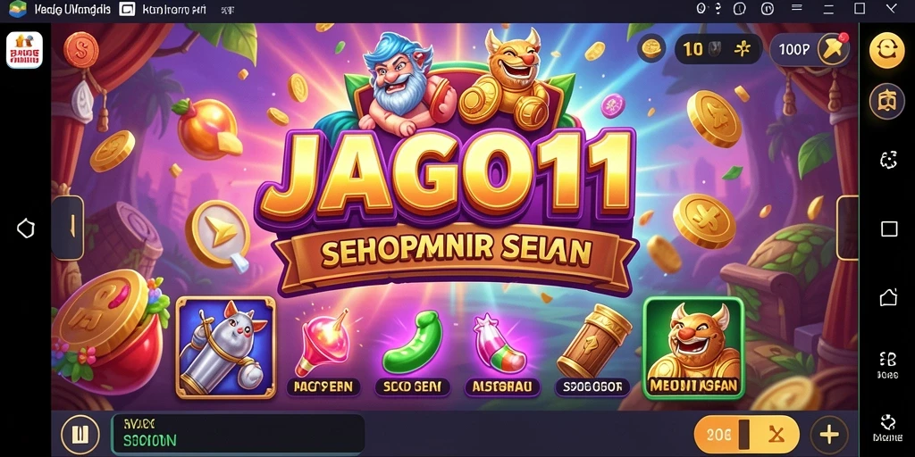 Tampilan menarik dari gameplay JAGO11 yang penuh warna dan seru.