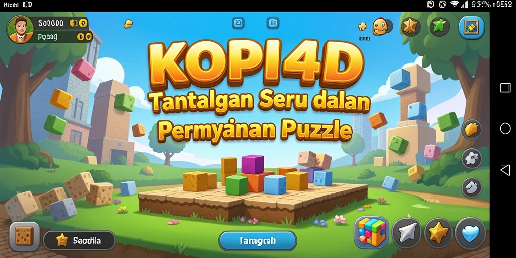Tampilan seru gameplay KOPI4D yang menantang pemain di setiap level.