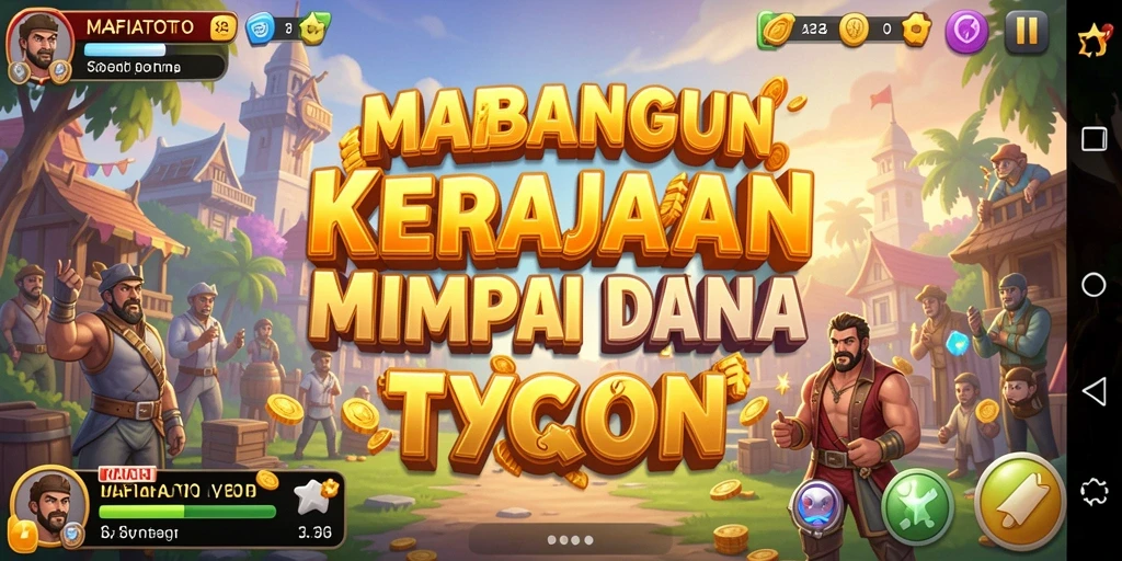 Tampilan gameplay menarik dari MAFIATOTO yang menampilkan kemajuan bisnis.
