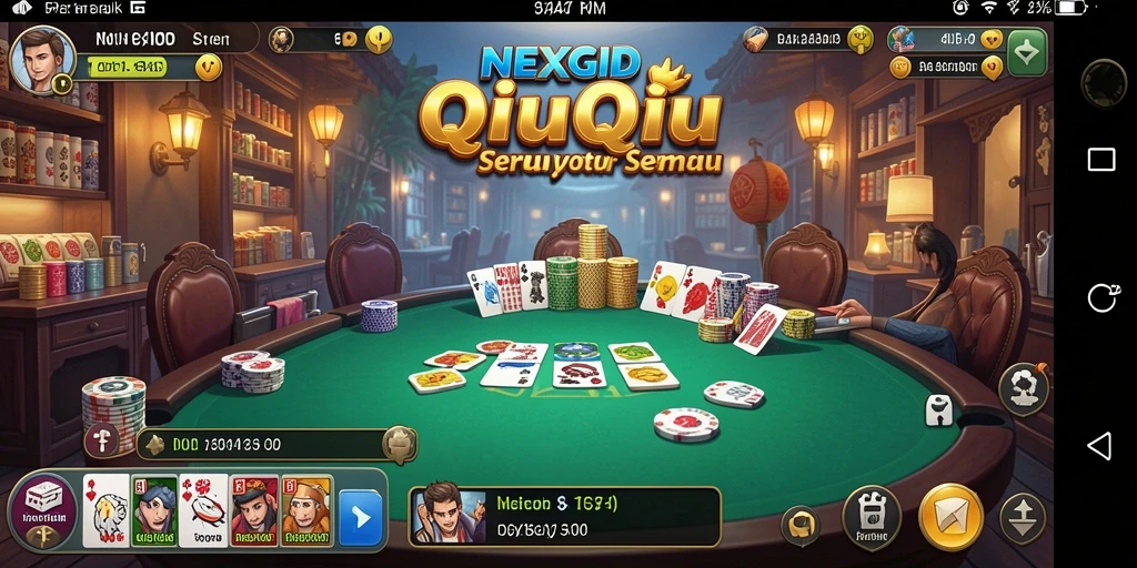 Screenshot tampilan seru gameplay QiuQiu NEXGID.