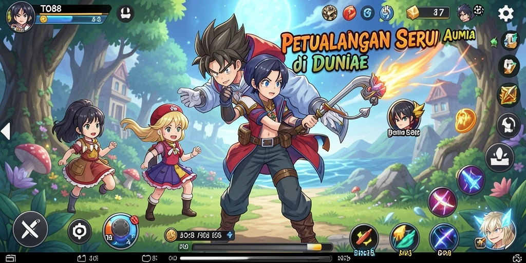 Gameplay TO88 yang memukau dengan berbagai karakter anime.